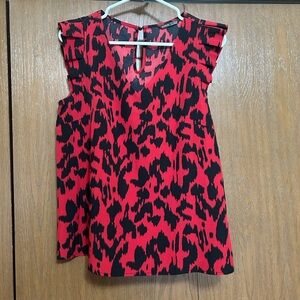 Ruffled sleeve blouse